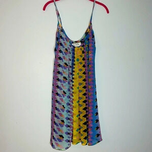 Joss Tutum Sheer Coverup in Abstract Pattern